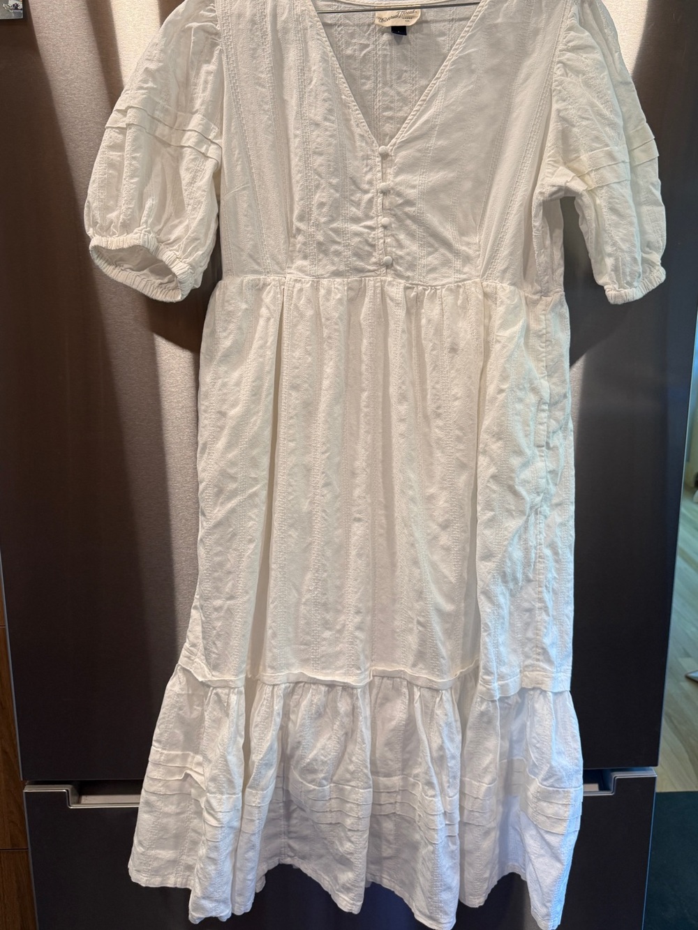 100% cotton Boho Puff Sleeve Dress